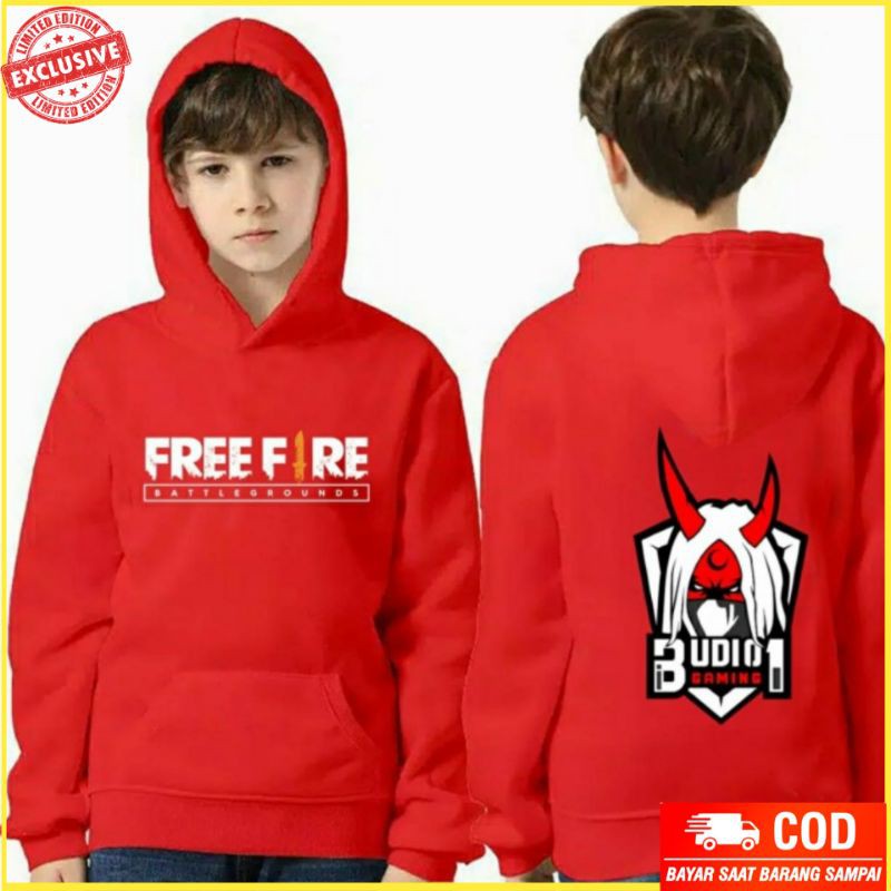 Baju Anak Laki Laki Pakaian Anak Cowok Sweater Hoodie Anak Remaja FreeF Budi Usia 12-15 Tahun Keren
