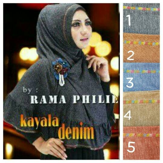 Hijab Instant Syria Kayala Denim