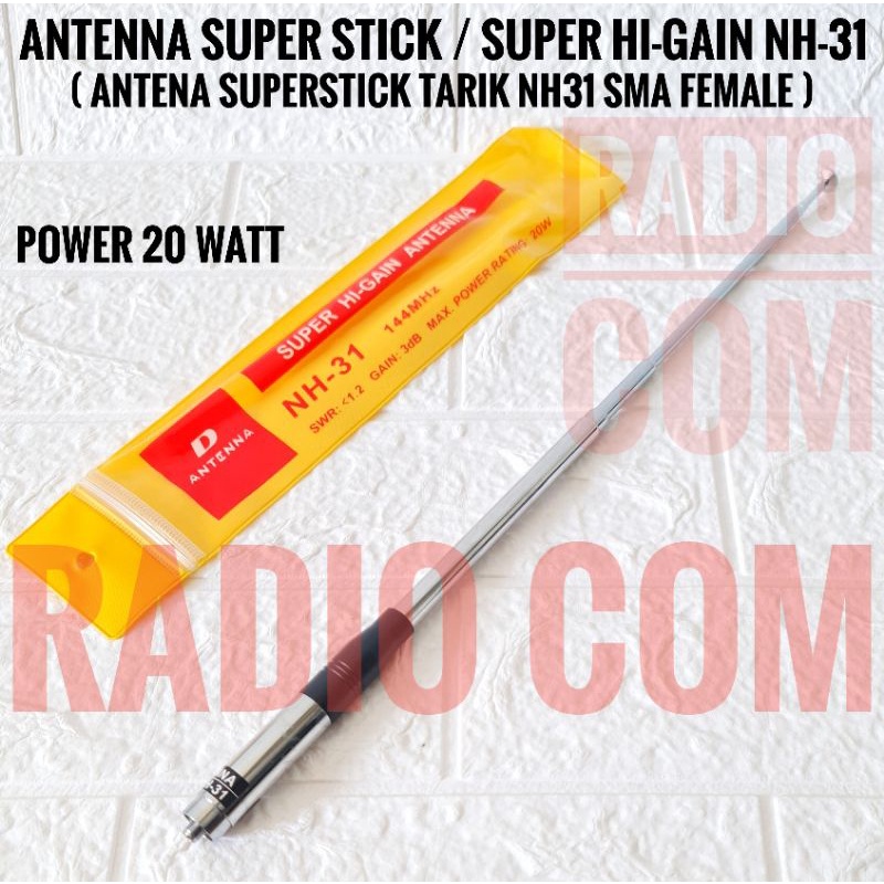 ANTENA SUPERSTICK HT WEIRWEI BAOFENG VOXTER ALINCO CRX1 W10 A10 ANTENA TARIK VHF NH31 SMA FEMALE