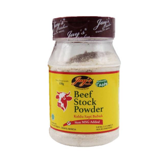 KHAS Jay's Beef Stock Non-MSG Kaldu Sapi Bubuk Jays Kitchen 150 gram