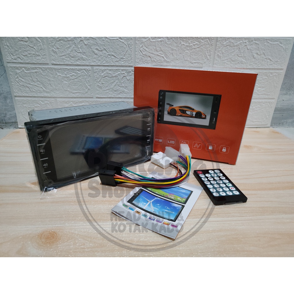 audio mobil double din 2din 7inch khusus toyota mp5 player hinz 7041