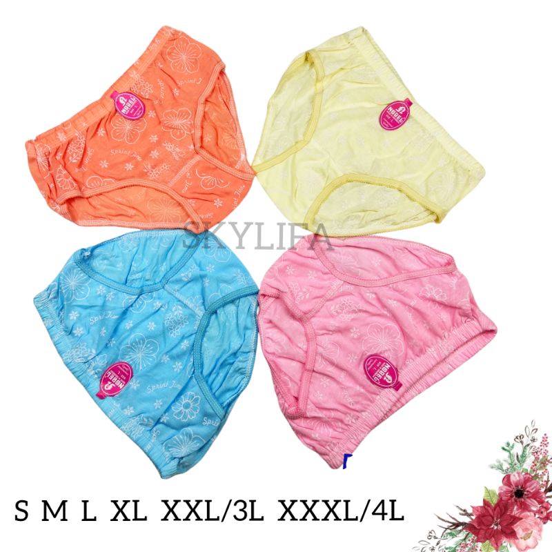 4 PCS CD Celana Dalam Wanita NOBEL Dewasa Remaja Big Size Jumbo S  M  L  XL  XXL 3L XXXL 4L Adem