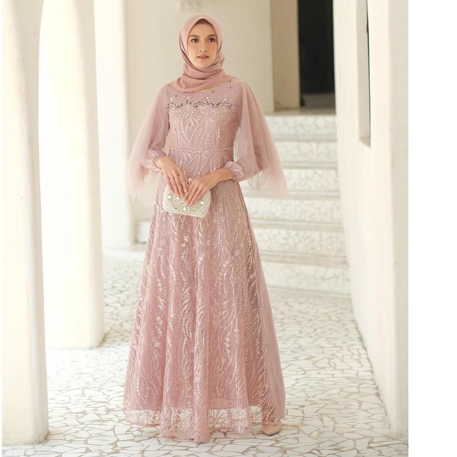 Koleksi Terbaru.. Gamis Brukat Modern Terbaru, Gamis Remaja Dress Wanita Dress Kondangan Lamaran Wis