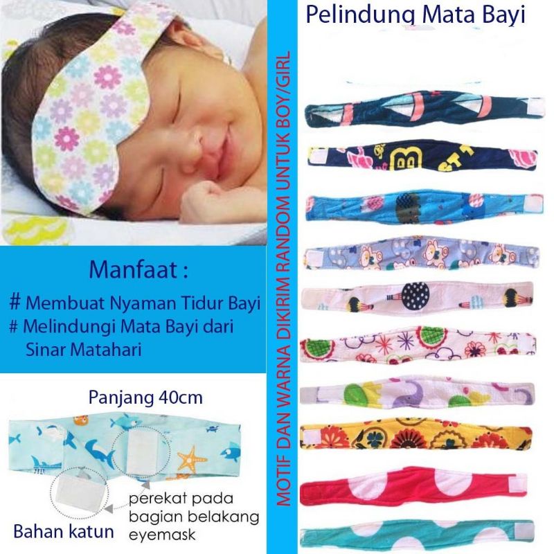 Termurah Pelindung Mata Bayi/ Eye Mask Bayi Perlengkapan Bayi Baru Lahir