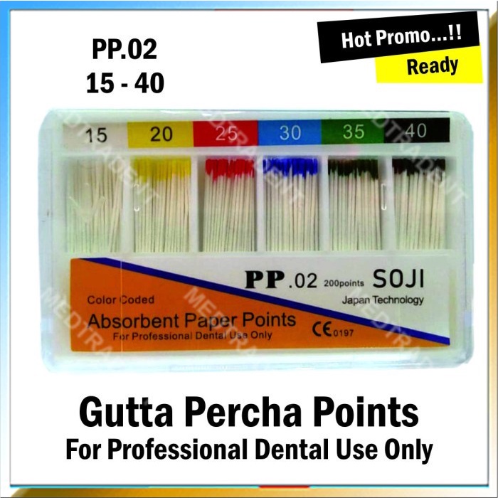 Dental Absorbent Paper Point 120 point PP.02 No 15-40 SOJI