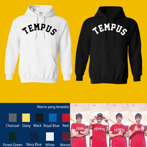 HODDIE DISTRO CUSTOM COTTON COMBED 30'S TEMPUS LEE DONGHAE KOREAN IDOL KPOP