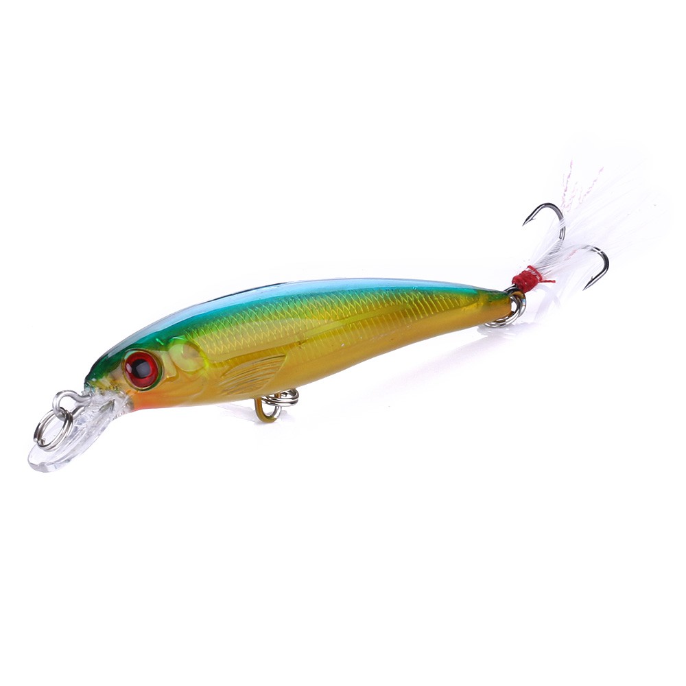 HENGJIA 1pcs minnow crankbait umpan pancing ikan swimbait fishing lure memancing peralatan tackle