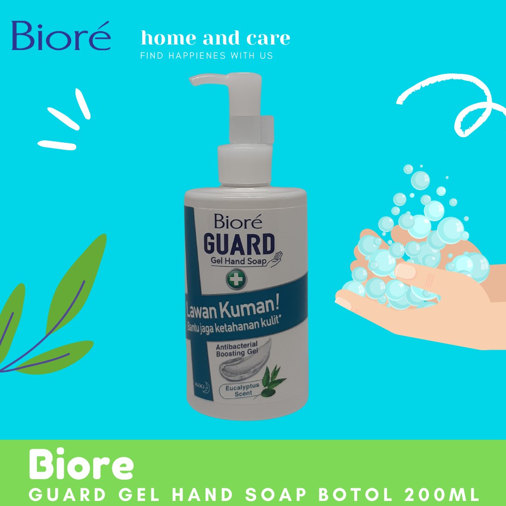 Biore GUARD Gel Hand Soap Eucalyptus Scent Botol 200 ml