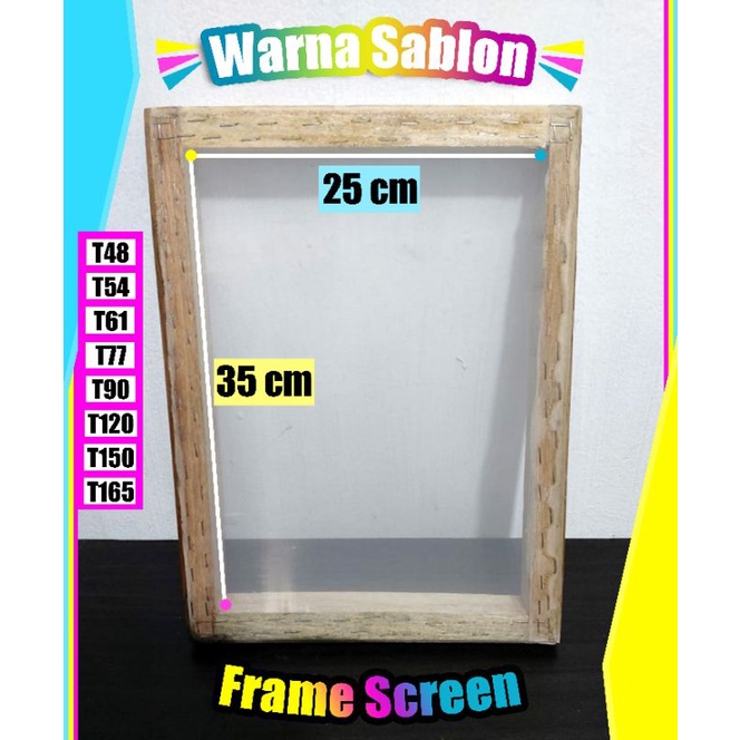 Frame screen sablon 25 x 35