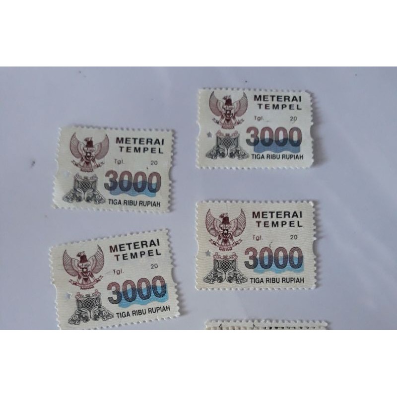 

materai 3000 tahun 2003-2005