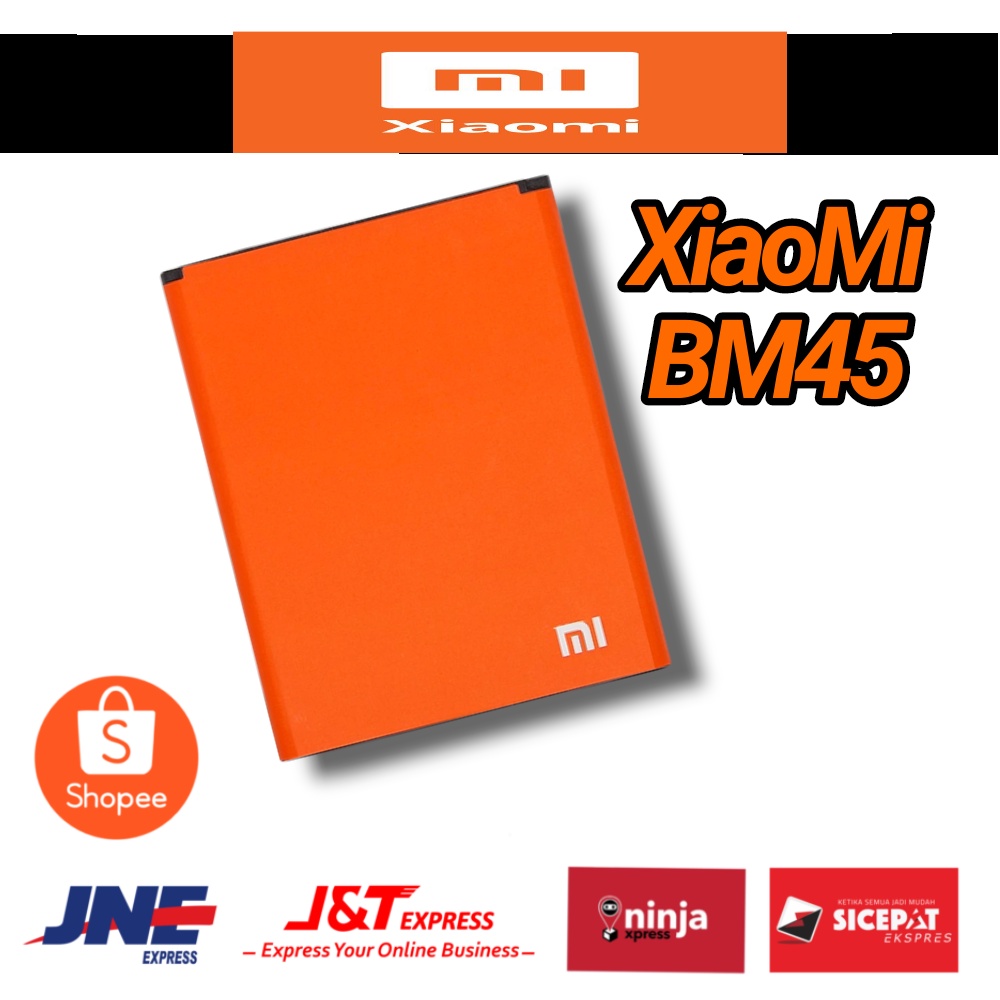 Baterai Batre Battre Battery Xiaomi Redmi Note2 Ori Note 2 BM45 GROSIR DIST