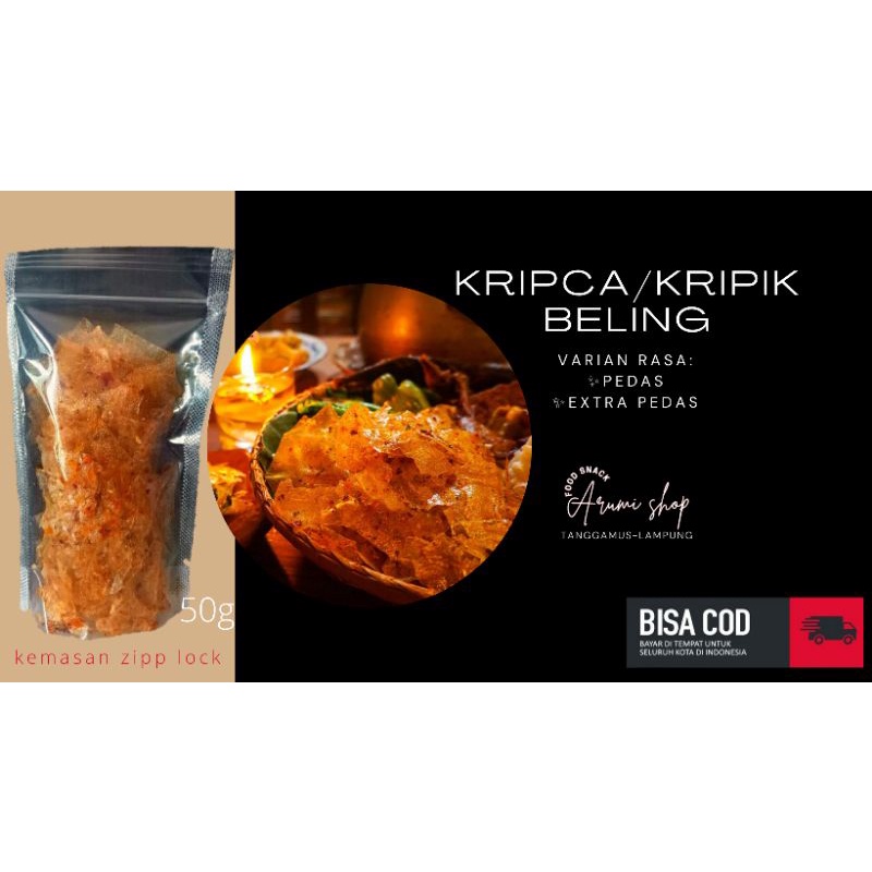 

kripik kaca/kripik beling/kripca daun jeruk/pedas/extra pedas