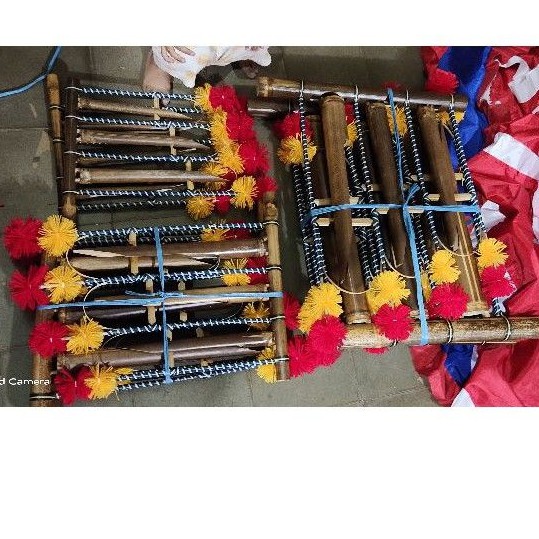 angklung alat musik tradisional / reog / barongan / ganongan / bujang ganong / pecut bopo / pecut