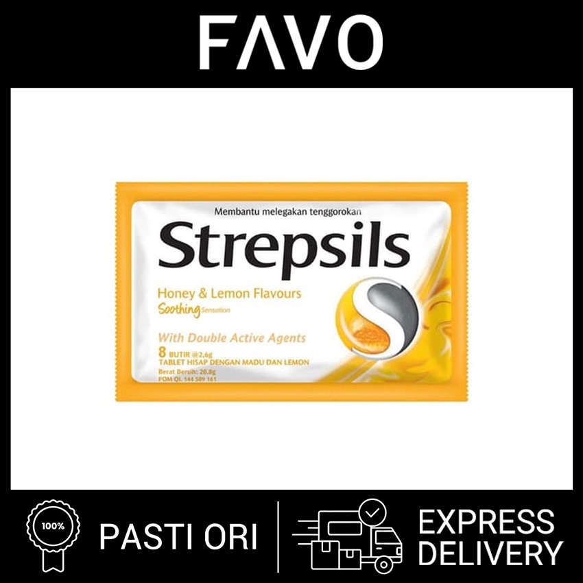 

Strepsils Permen Pelega Tenggorokan Honey & Lemon - 8 Butir