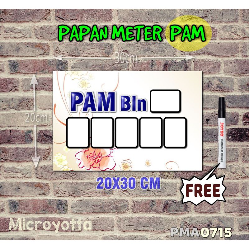 

Microyotta Papan Meter Listrik PLN PAM motif Unik - Pastel 15