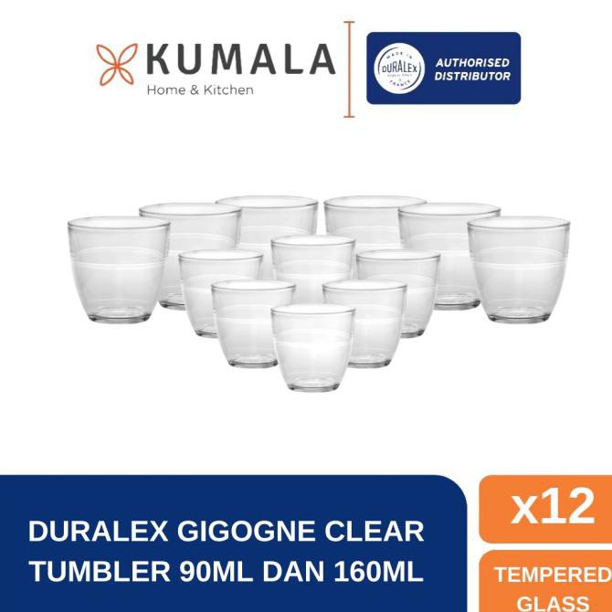 Duralex Gelas Gigogne 90ml & 160ml - Set 12pcs