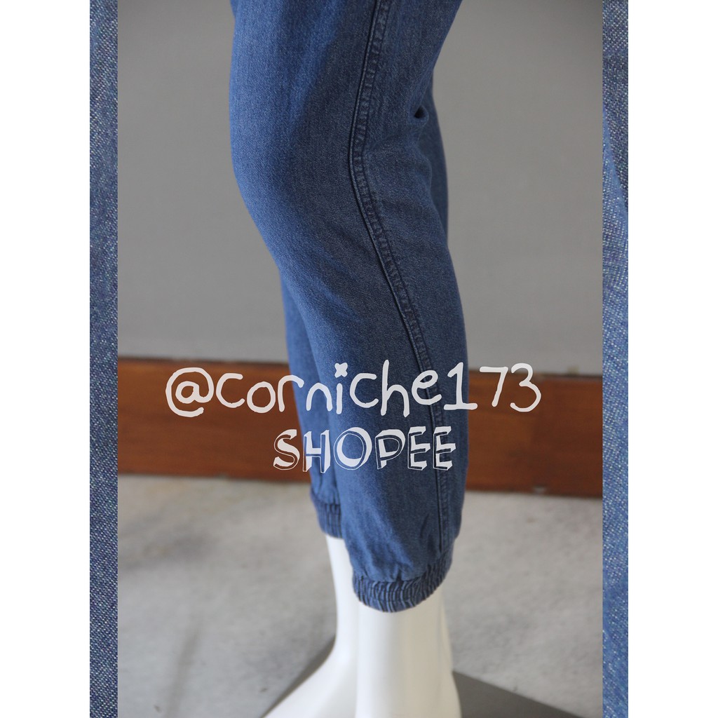 Corniche Jogger Denim Pants Navy - TF90181