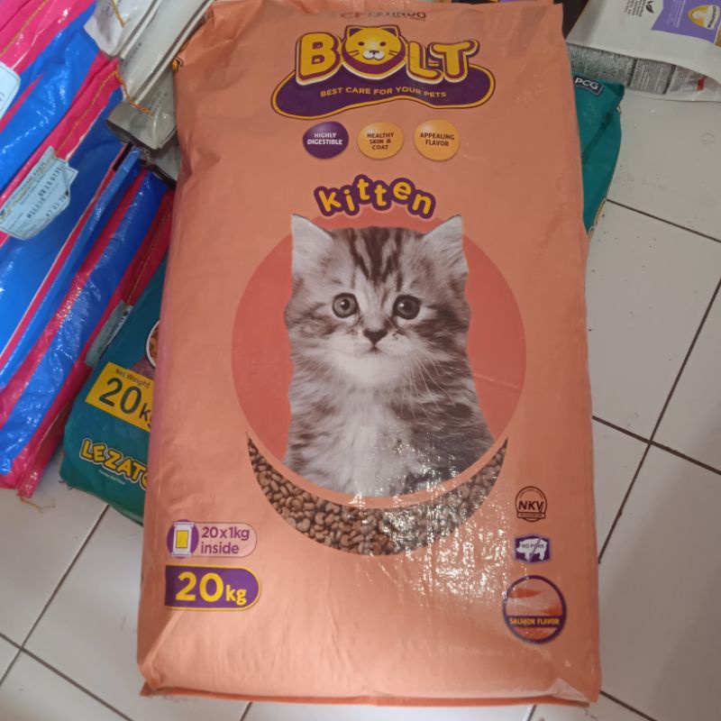 Gojek Makanan Anak Kucing Bolt Kitten 20kg - Bolt Kitten 20kg - Cat food