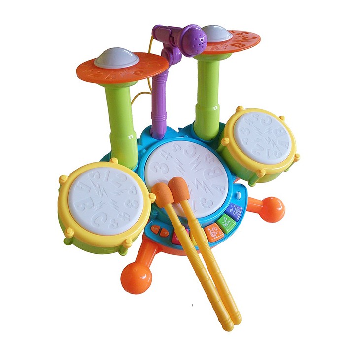 M124 JAZZ DRUM | DRUM SET - Drum Set Anak dengan Microphone Musik