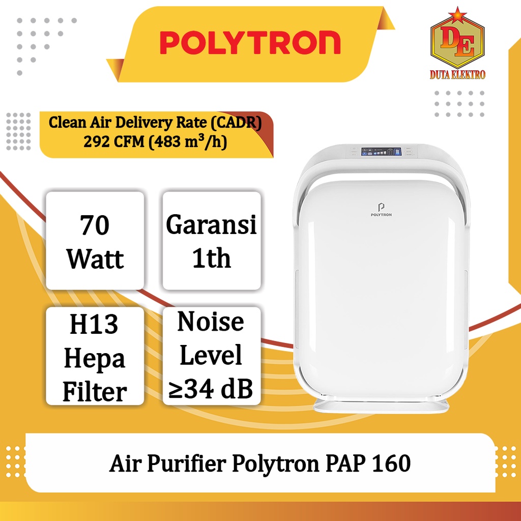 Air Purifier Polytron PAP 160 with HEPA13 Filter