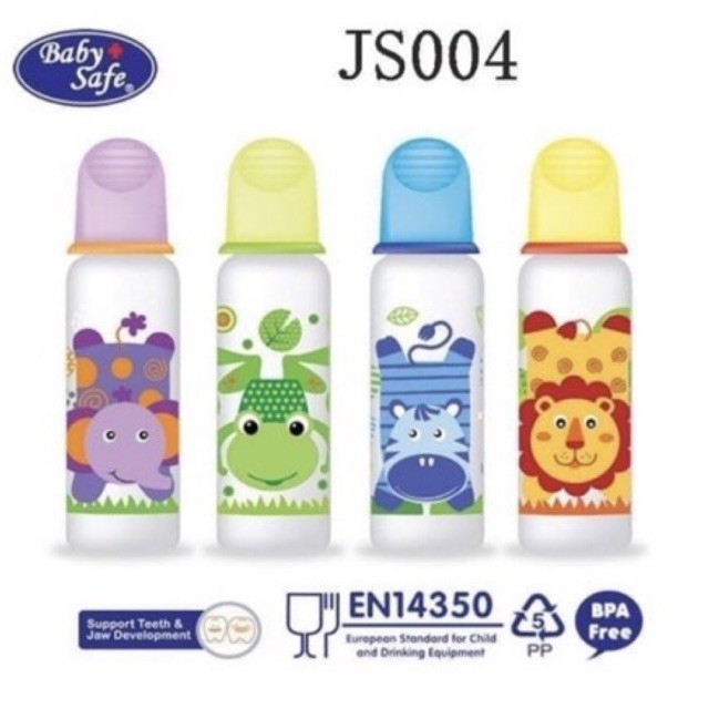 Baby Safe Feeding Bottle 250ml JS004 - Botol Susu Bayi