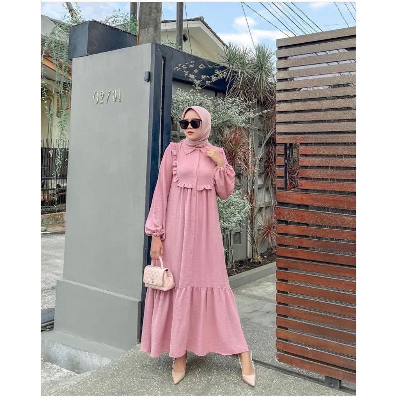 UNIZA MARISKA DRESS MAXY CRINGKEL