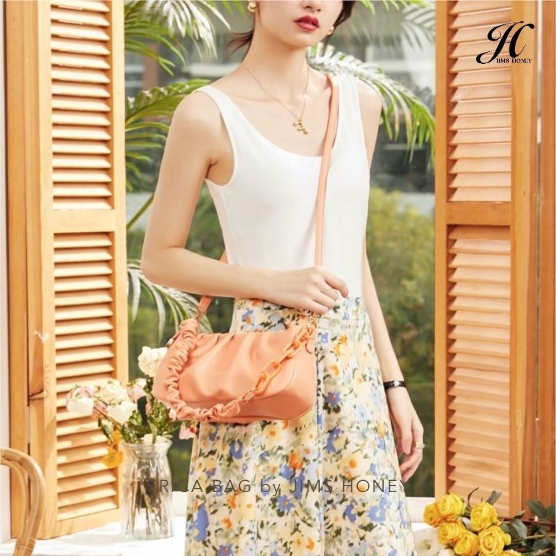 SHOULDER BAG SLING BAG WANITA UNIK CANTIK PROMO JIMS HONEY JH ERICA BAG MURAH PROMO SALE DISKON KADO ULTAH ANNIVERSARY PACAR ISTRI CEWEK PEREMPUAN UNIK ELEGANT CANTIK MURAH FEMINIM TAS RALI RANTAI KULIT SERUT