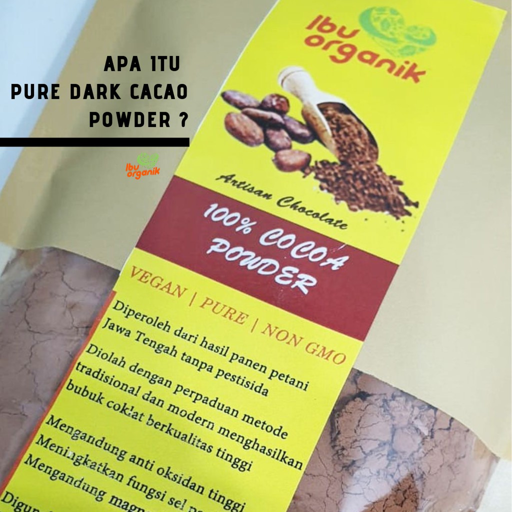 

Pure Dark Cacao Powder Coklat Bubuk Organik
