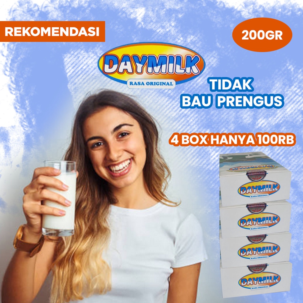 

4 BOX Susu Kambing - Susu Kambing Etawa - Susu Kambing Etawa Bubuk - BPOM - COD - Baik Untuk Kesehatan - DAYMILK - ORI 100%