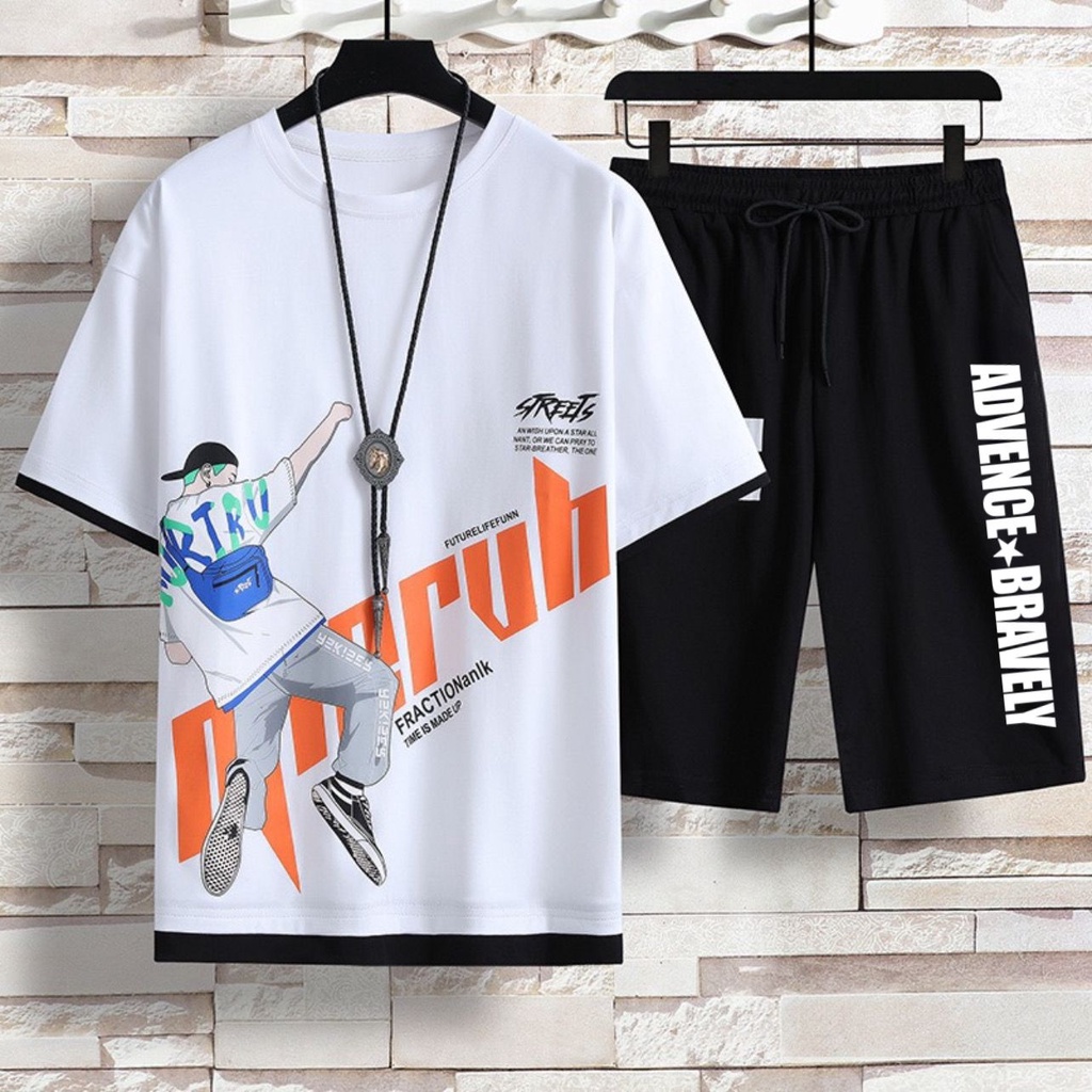 COD/ARPIOSSHOP - STELAN ADVENCE - SETELAN PRIA SATU SET ( KAOS + CELPEN )