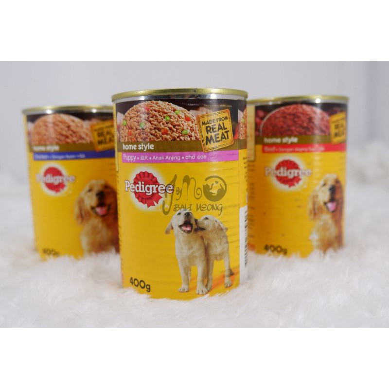 pedigree makanan kaleng anjing 400g