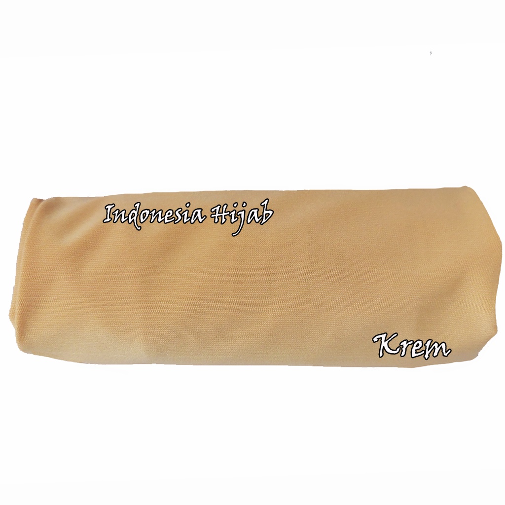 Rok Panjang Jersey Polos Tebal Tidak Nerawang Uk Standart-krem