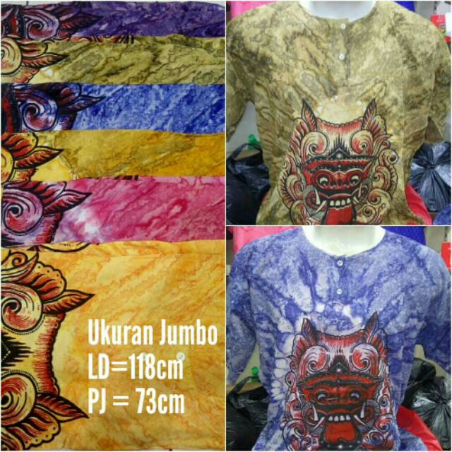 TERMURAH Baju Barong Bali Unisex Warna Ukuran Jumbo Dewasa