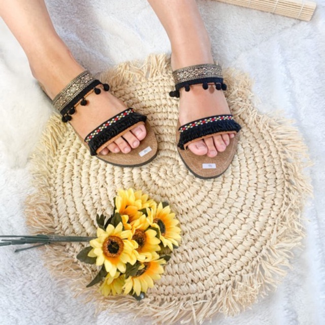 Boho simply sandal / sandal boho / sandal etnik / sanda bohemian / sandal wanita-1