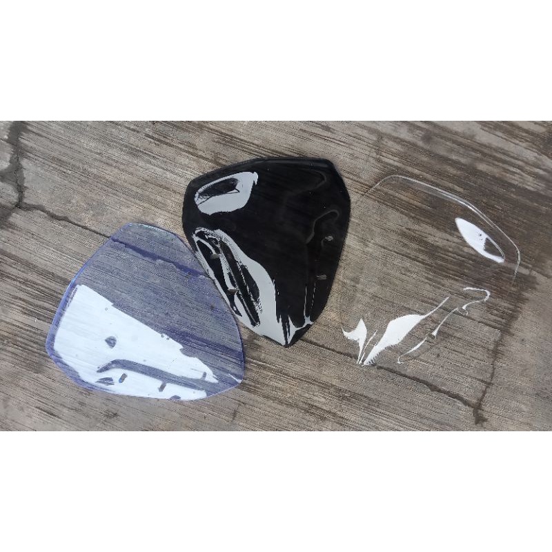 visor aerox standar bening,visor depan aerox standar bening