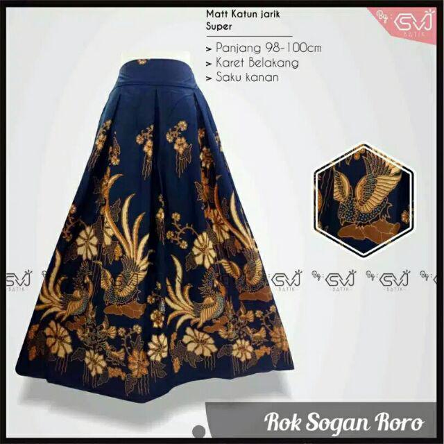 Rok Sogan Roro Batik Solo Fashion Wanita Rok Batik Modern Dress Batik Kombinasi Ori By Svj