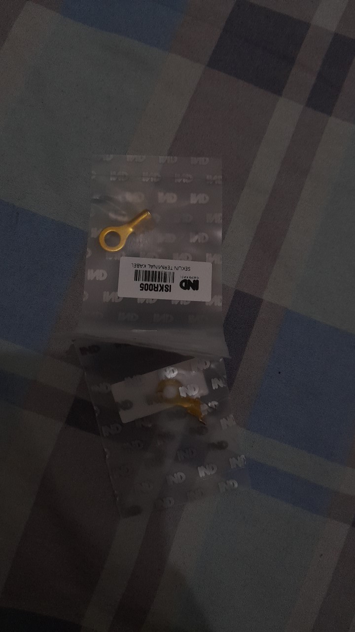 Skun-sekun-terminal Kabel Kuningan Ring-bulat-bulet Lubang Kecil 5 Mm