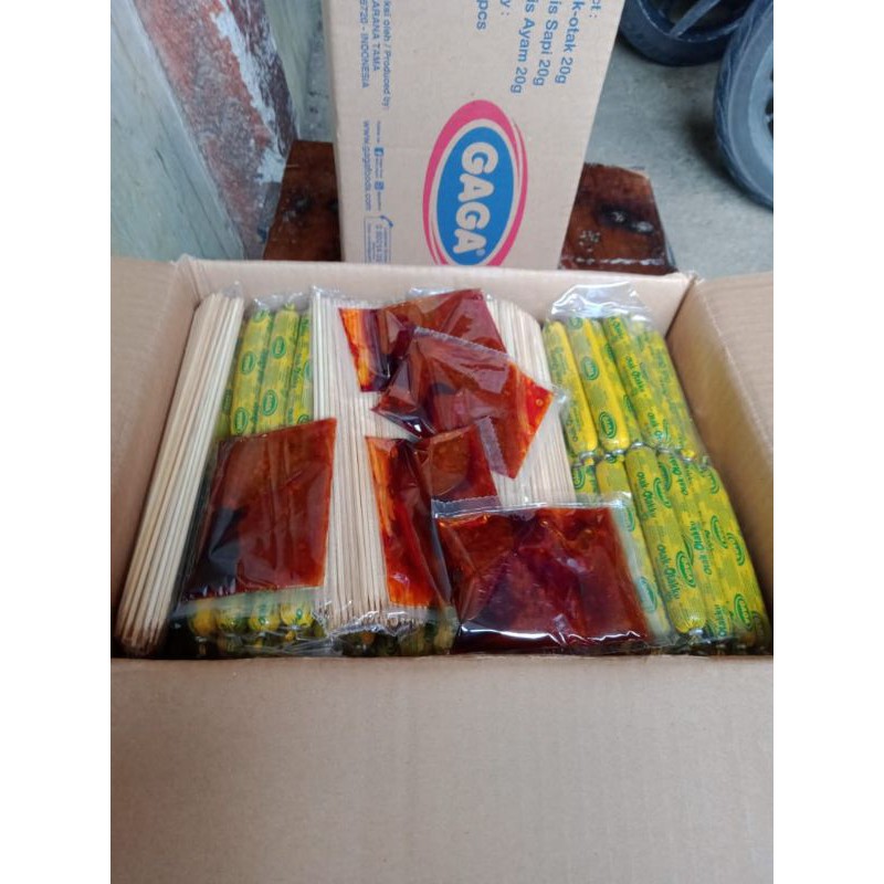 

sosis Gaga otak otak isi 300pc +3pcktusukan +6sambal gaga makanan instan frozenfood mie Gaga cocok untuk jualan
