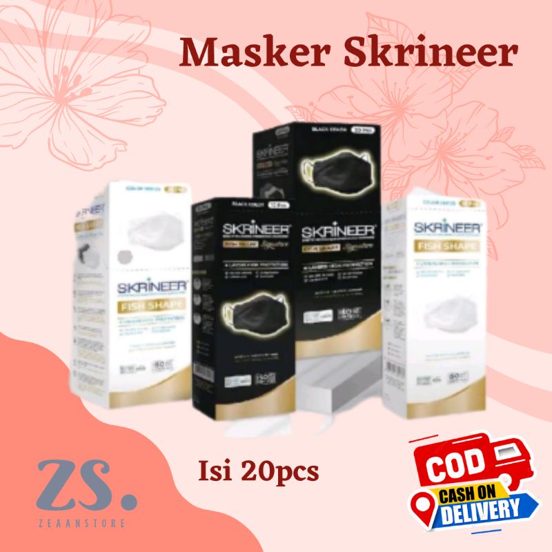 Masker Mask Skrineer Dewasa Original Asli Earloop 4ply Surgical Murah Face Mask Disposible Murah Sur