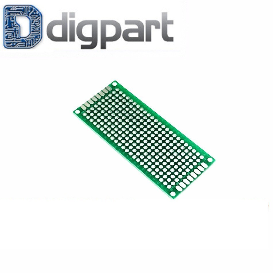 PCB Lubang Dua Sisi 3x7 Cm Prototype Board Double Side