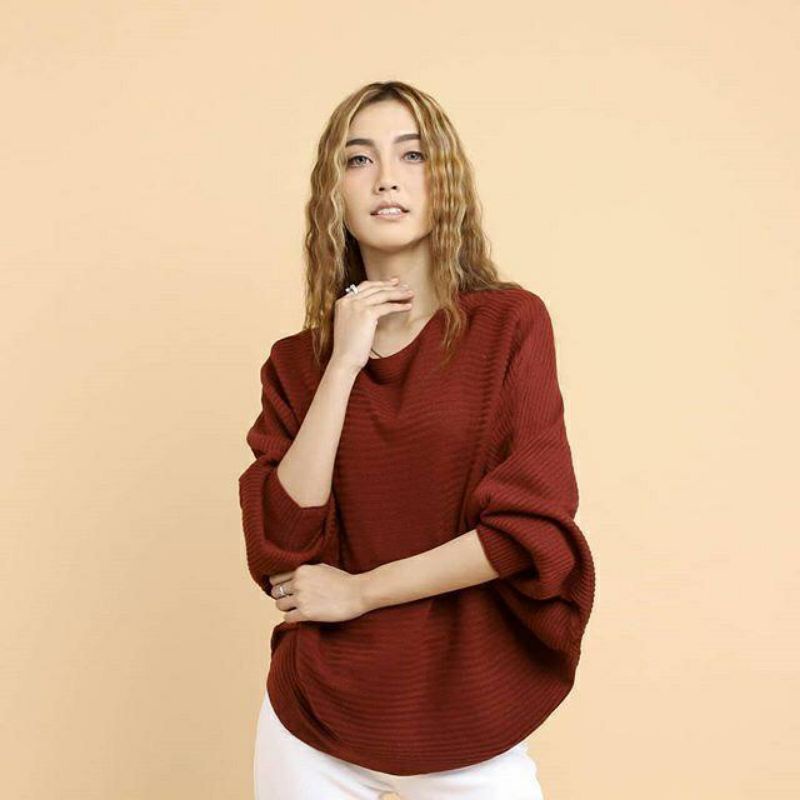 LASPERAL BATWING/BATWING RAJUT WANITA/SWEATER RAJUT KELALAWAR