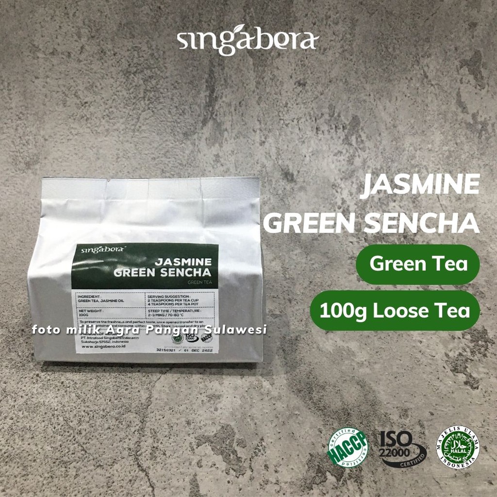 

Teh Hijau Melati Singabera Jasmine Green Sencha Tea Loose Premium Artisan Cafe Resto Hotel Horeca