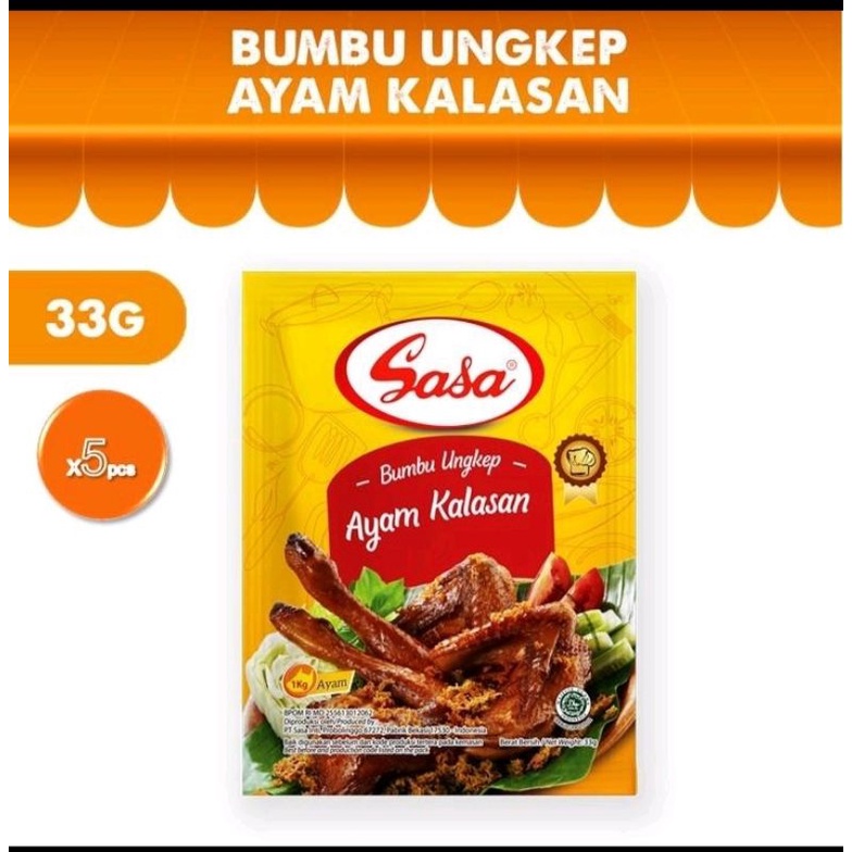 

Sasa Bumbu Ayam Kalasan 33grX5 pcs