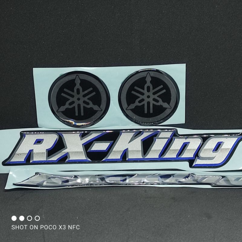 emblem rx king 1 set stiker timbul