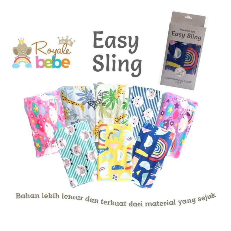 Royale Bebe Easy Sling GEOS (Gendongan Kaos)