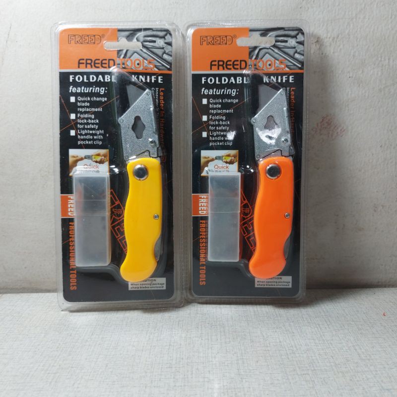 

Pisau Cutter Lipat Freed Tanpa Karet