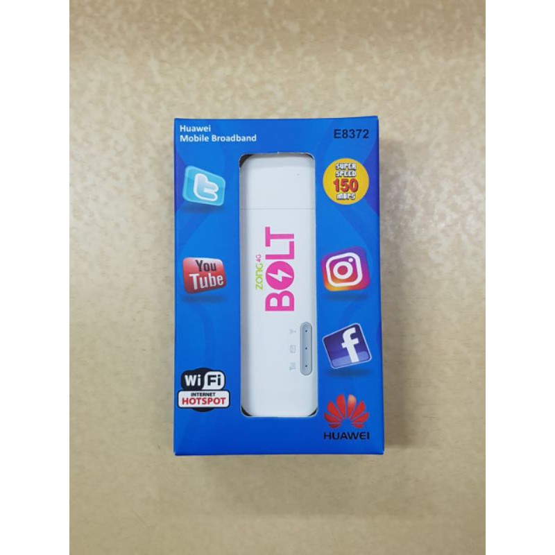 Modem Huawei E8372 Zong Bolt Wifi Modem LTE Usb