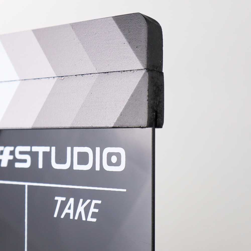 TaffSTUDIO Profesional Clapper Board Colorful Acrylic - TS-3EL