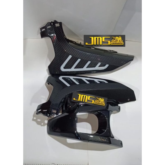 cover tutup carbon dashboard kunci kontak plus cover sen atas nmax new paket zoro