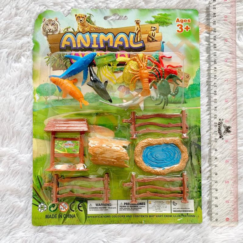 MAINAN ANIMAL WORLD HEWAN BINATANG AIR LAUT ADA KOLAM PAGAR HIU SEA ANIMALS LUMBA KEPITING LOBSTER